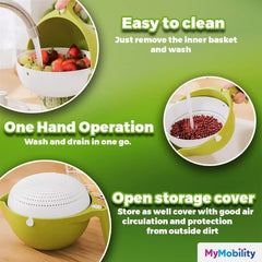 2 In 1 Vegetable Strainer Home & Kitchen